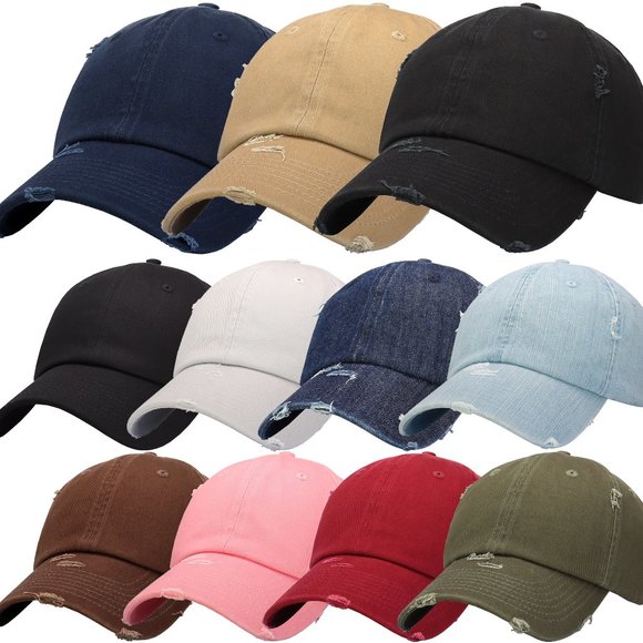 ANTOURAGE Vintage Distressed Cotton Baseball Cap Dad Hat for Men and Women - Picture 1 of 16